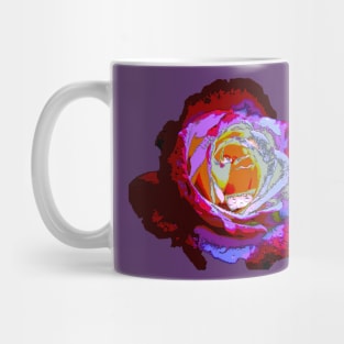 Rose with Raindrops Digital Version Mug